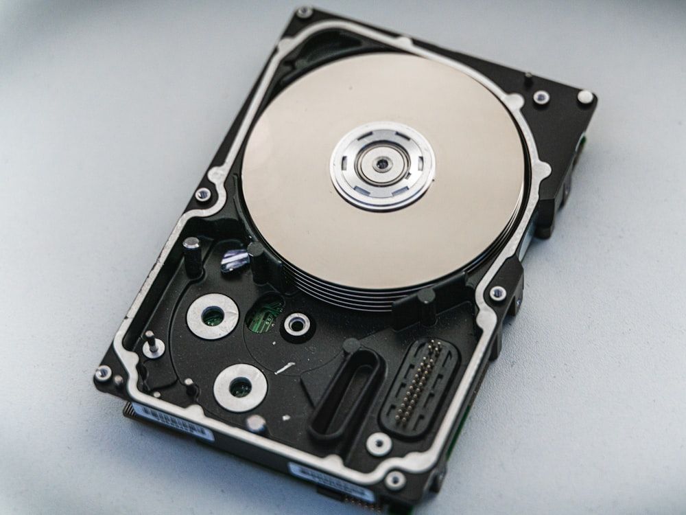 Internal platter of a hard disk drive