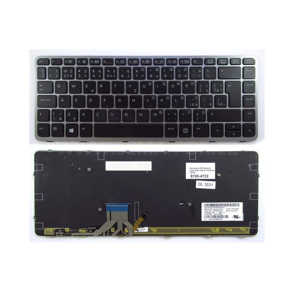 HP EliteBook Revolve 810 G1 810 G2 G3 US Backlit Keyboard