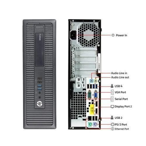 HP Refurbished ProDesk 600 G1 Core I5 8GB RAM 500GB HDD 3.2GHz SFF Desktop + 19" Monitor Complete.