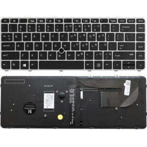 840-G3 Laptop Keyboard Replacement (Non-Backlit) – For HP EliteBook 840 G3