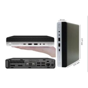 HP Elitedesk 800 G3 Mini PC Intel i7-6500T 2.5GHz 8GB Ram 256GB SSD windows 11 pro installed