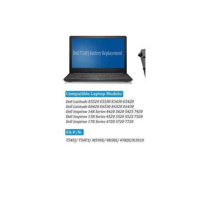 DELL E6420 T54FJ Latitude E5420 E5530 E6430 E6520 E6530 E6440 E6540 E5430 E5520 -ORIGINAL BATTERY - Image 2